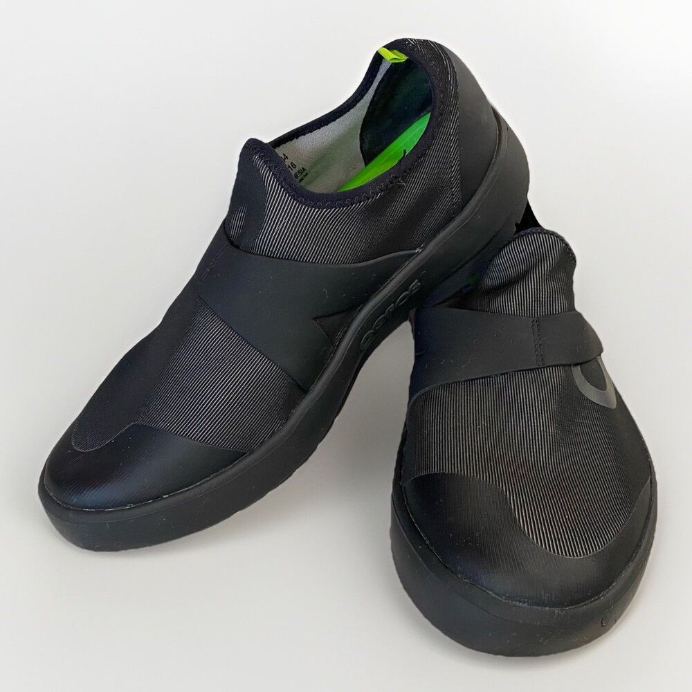 Oofos Oomg Fibre Low Men’s 11 Shoes Black Comfort Recovery Sneakers 7012022-16